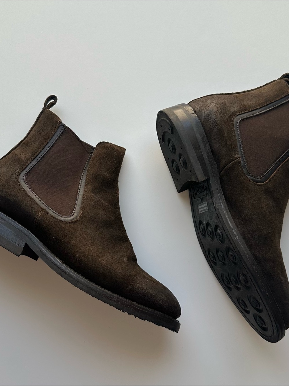Thursday Boot Company Men's Chelsea Boots in Dark Brown Suede